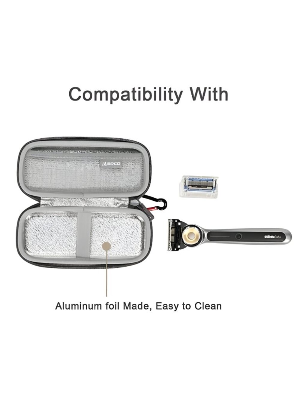 Hard Case for Gillette Labs Heated Razor (Small Size for Razor Body) - Picture 2 of 7